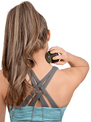 TEETER Massage Roller Ball for Gentle Massage, Deep Tissue Relief, Myofascial Release, Trigger Point Therapy (Charcoal/Orange)