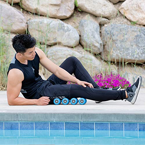 8-Wheel Back Massager and Neck Knot Remover - Chiropractor Approved Manual Deep Tissue Massage Tool for Upper Back, Trapezius Pain Relief and Trigger Point Therapy - Self Recovery Muscle Stick