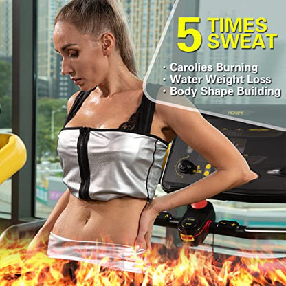 Women Neoprene Sweat Vest for Women Sauna Suit Hot Sweat Waist Trainer Vest Slimming Body Shaper - color: Black#1, size: X-Large