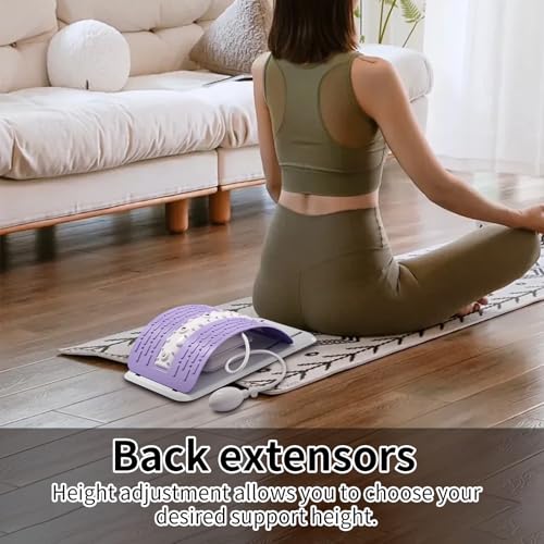 Lumbar Back Stretcher 150kg Load Capacity Ergonomic Non-Slip Portable