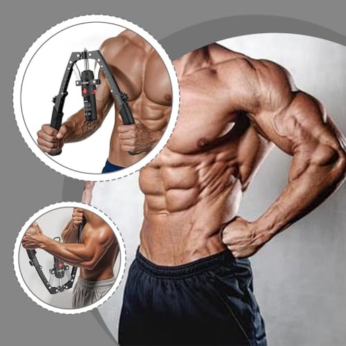 Core Flex Twister Pro Chest Press Machine 3-in-1 Hydraulic Ab Wheel Arm Exerciser with Adjustable Resistance 22–440 Lbs for Full-Body Strength Training