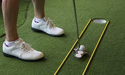 3pcs A99Golf Alignment Sticks Golf Practice Rods to Set up Your Body Balls and Club in Perfect Alignment Posture Corrector with Clear Tube Case - Great Golf for Men's Women Golfer