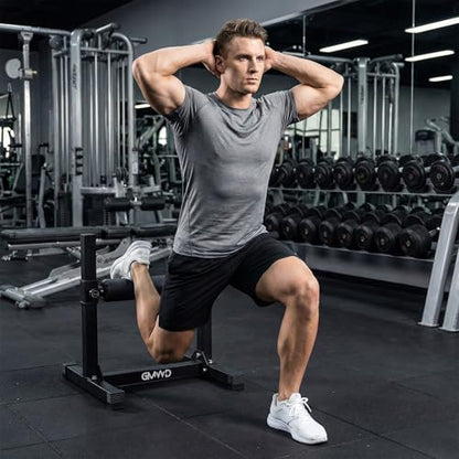 GMWD Bulgarian Split Squat Stand, Single Leg Squat Roller, Single Leg Squat Stand, Lower Body Specialty Machine