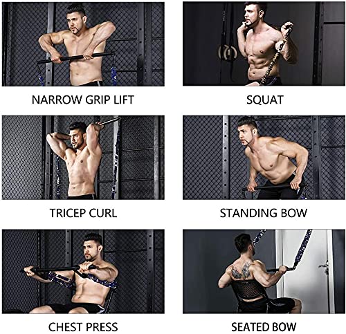 INNSTAR Cable Attachments for Gym, Heavy Cable Handles with Solid ABS Core Grips, D Handle Cable Attachment, Cable Machine Handles for Resistance Bands