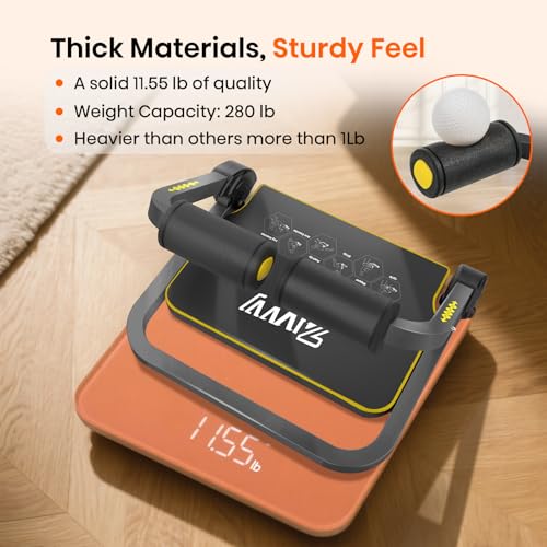 Foldable Ab Machine - Adjustable Sit Up Bench for Home Gym, 300lb Capacity, Portable Core Workout Equipment