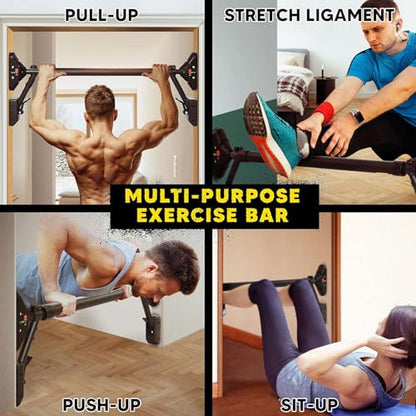 Pull Up Bar/Chin up bar Upper Body Workout Bar, Super load-bearing: Dual Security Locking, Two-way Support Fitness Strength Training Equipment