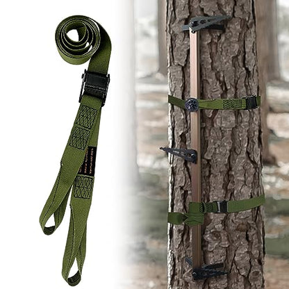 Hunting Climbing Stick Replacement Straps Heavy Duty Tree Stand Climbing Stick Straps Climbing Stick Accessories To Fix Most Hang-On's Platforms And Sticks, Easy To Adjust, Sturdy And Durable