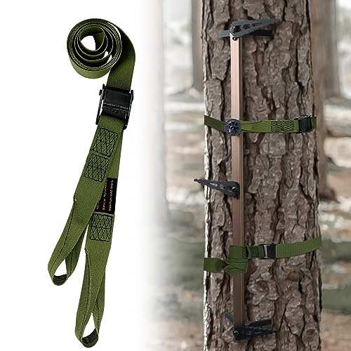 Hunting Climbing Stick Replacement Straps Heavy Duty Tree Stand Climbing Stick Straps Climbing Stick Accessories To Fix Most Hang-On's Platforms And Sticks, Easy To Adjust, Sturdy And Durable - color: 1 PACK