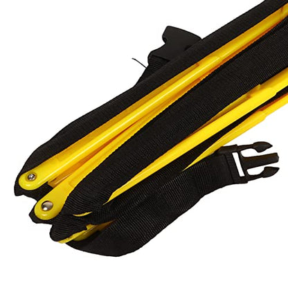 Speed Agility Training Ladder, Fixed Agility Ladder for Football Basketball, 2.6m PP and Nylon Speed Training Equipment with Carry Bag for Balance Coordination Drills