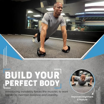 Ultra Rockers – Instability Training Platform for Core Strength, Balance, and Stability | Wrist Relief for Push-Ups & Strength Training | Home Gym & Fitness Equipment