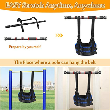 Back Stretcher, Lumbar Traction Device, Spine Decompression Belt for Pain Relief, Spinal Back Stretcher Belt, Thoracic Spinal Decompression Harness, Portable Stretching Device (Medium)
