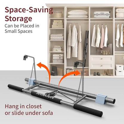 MOMODA Doorway Pull Up Bar, Home Gym Fitness Chin-Up Bar for Door Frame