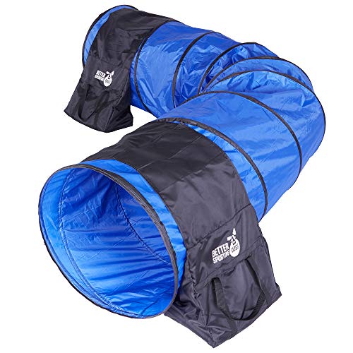 3 Piece Essential Dog Agility Equipment Set | Agility Jump | Tire Jump | 10’ Tunnel with Sandbags