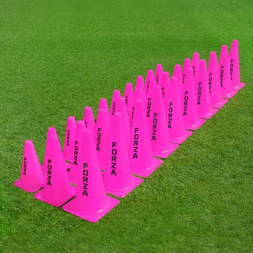 FORZA Large Training Cones - Pack of 10 with 3 Size Options for Optimal Training Sessions