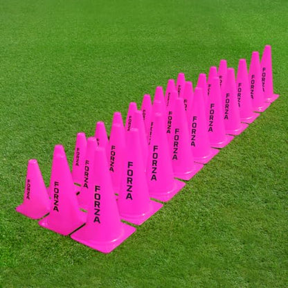 FORZA Large Training Cones - Pack of 10 with 3 Size Options for Optimal Training Sessions