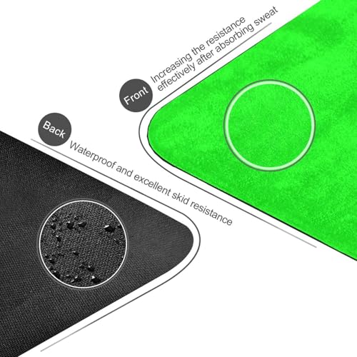 Yoga Mat Neon Green Solid Color 1 mm Non‑Slip Fitness Exercise Mat Lightweight Travel Workout Mat for Gym, Pilates & Stretching, Incluede Storage Bag