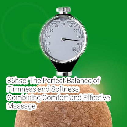 Natural Cork Massage Ball, Eco Sports Equipment, Round Exercise Therapy Ball, Self-Myofascial Release Tool (80 mm)