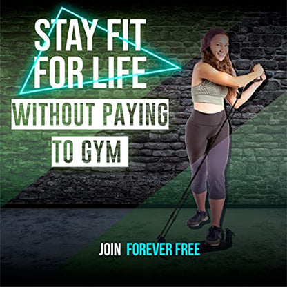Portable Exercise Equipment for Home Workouts with Best Workout Accessories for Exercise & Fitness Home Gyms- Board,Bar,Resistance Bands Full Body Workout Machine & more at Home Gym Equipment Machines
