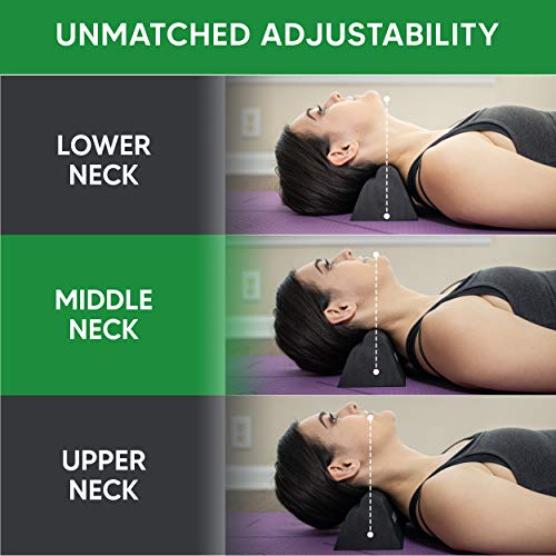 Cervical Orthotic Traction Block, Firm, Spinal & Neck Alignment, Cervical Traction Device & Neck Stretcher