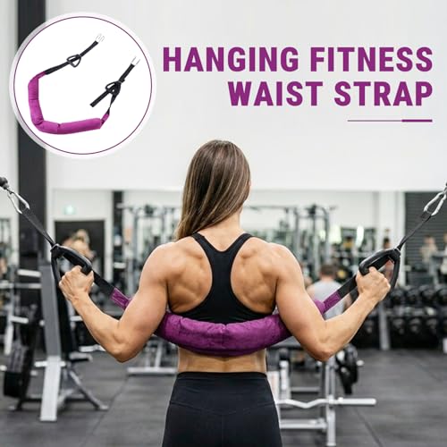 Hanging Ab Straps for Pull Up Bar, Adjustable Waist Stretcher Strap Aerial Yoga Flexibility Trainer for Back Stretching and Leg Mobility Exercises