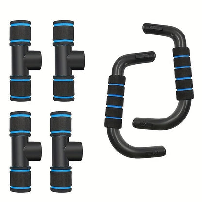 Holiday Gift Home Workout Equipment Push Up Bars - Universal Blue/Red/Green Pushup Rod with Cushioned Foam Grip & Non-slip Design