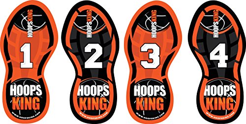 HoopsKing Basketball Footwork Mat Training Steps, Improve Basketball Skills, Learn to Dance with Bonus DVD