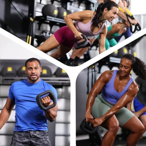 TRX YBell Neo Series 3-in-1 Kettlebell, Dumbbell and Push Up Bar Workout Equipment | Commercial Grade Neoprene Coated Surface | Perfect for Strength Training & Conditioning Workouts | Bundle - size: 108lbs 6-Pack