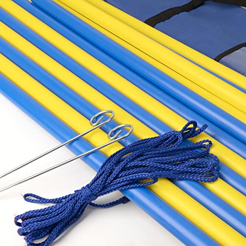 Pet Prime Dog Agility Training Equipment for Dog Obstacle Course Backyard 12pcs Weave Poles Slalom Set Portable Dogs Park Exercise Tool - size: 12PCS Dog Weave Pole Set