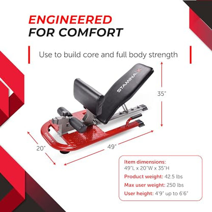 Stamina X 4-in-1 Adjustable Fitness Bench, for Strength Training