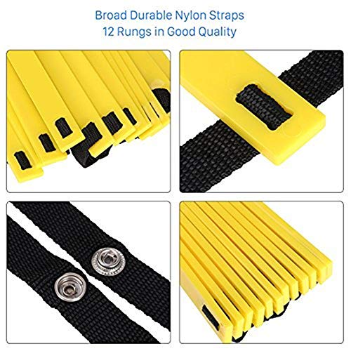 Pro Agility Ladder Agility Training Ladder Speed Flat Rung, Speed Agility Ladder with Carrying Bag for Soccer Football Training - Multi Choice: 8, 12 Rung