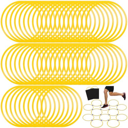 Shappy 50 Pcs Agility Rings Speed with Bags, Training Hoops - color: Yellow