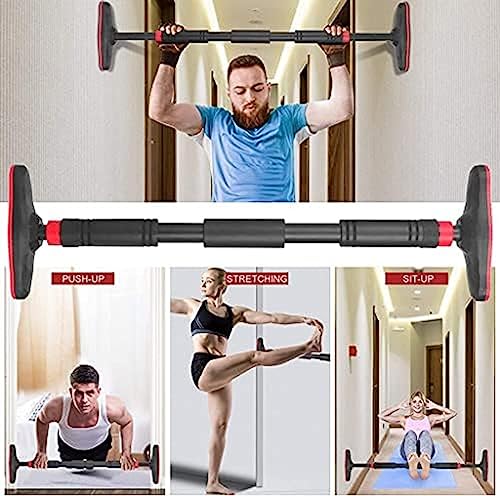 Pull Up Bar For Doorway, Chin Up Bar No Screw, Strength Training Pullup Bars Door Frame Pull-up Bar With Locking Mechanism, Adjustable Width Training Bars,Friendly32