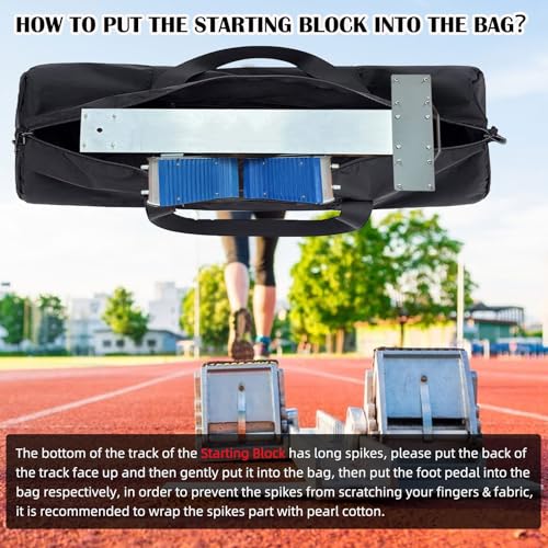 31.5in Foldable Duffle Bag Fits Starting Blocks with an Overall Length of Less Than 30 Inches Extra Large Travel DuffelTote GymBag with Zippers and Handles Sports Oxford Cloth Bags - style: 31.5in for Starting Blocks