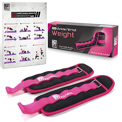 Adjustable Ankle Weights for Women & Men - 2-10 lb Leg Weight Straps for Walking, Running, Home Workout, Strength Training