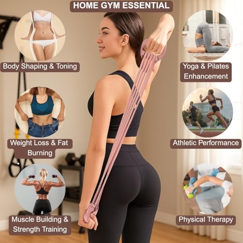 Resistance Bands with Handles for Women & Men - color: Blue