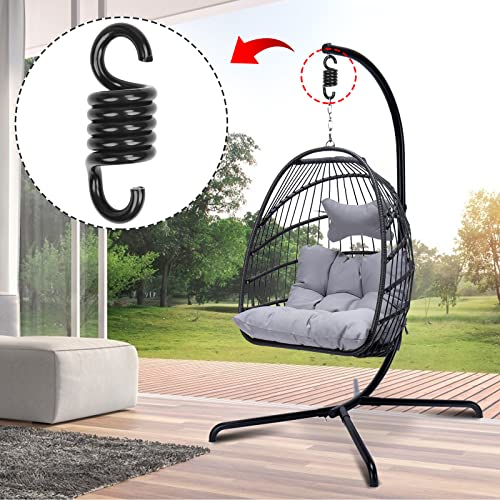 Spring Porch Hook for Hammock Swing Chair Hanging Suspension,880lbs Weight Capacity,Black