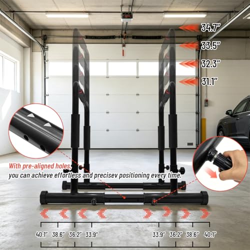Dip Bars for Home 2 in 1 Strength Training Dip Station for Home Gym,9 Level Adjustable Calisthenics Bars,1200LBS Heavy Duty Dip Stand SPORTING GOODS