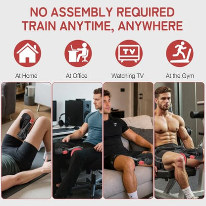 Pelvic Floor Exercise Devices 77 lb Adjustable Kegel Inner Thigh Exerciser and Hip Trainer Workout Equipment for Home Postpartum Recovery Women Men, with Band