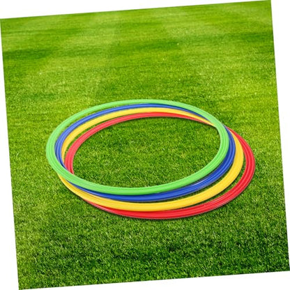 Toddmomy 4pcs Plastic Speed Hoops Agility Training Ring for Football Speed and Coordination Drills