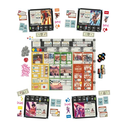 Devir - Rock Hard: 1977 Board Game, Music Industry Strategy Game with Worker Placement, Rock Band Simulation Game for Teens and Adults, Ages 16+, 2–5 Players, 90 Playtime, (English Version)