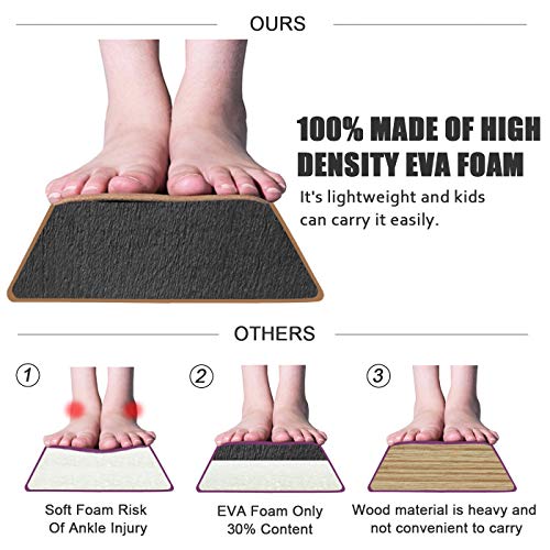 FBSPORT 8ft/9ft/9.5ft Balance Beam Folding Gymnastics Beam Foam Balance Floor Beam Equipment for Kids Adults, Suede Cover Anti Slip Base with Carry Bag for Home School Gym Training