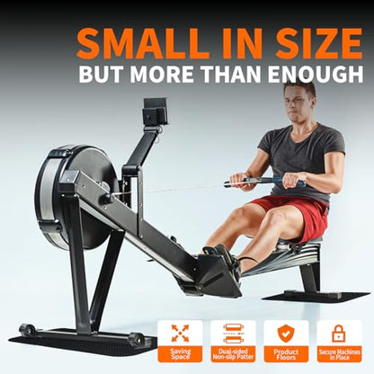 Stepwaver 2 Pack Double Non-Slip Workout Mat for Ellipse Leg Exerciser, 23.6" × 11.8" 0.2" Thick Ellipse Machine Mat, Exercise Mats for Under Desk Ellipticals