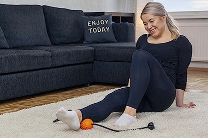 activelife - HighTrainer, Double Lacrosse Resistance Band and Balls Massager for Deep Tissue Massage, Gaming Accessory for Comfort, Stretching and Exercise for the Back, Neck and Shoulders