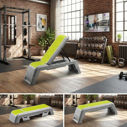 leikefitness Exercise Step Platform, Multifunctional Aerobic Deck - color: Green