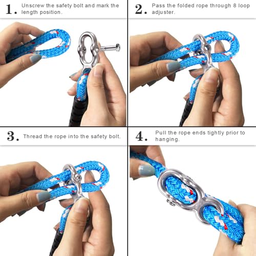SELEWARE Trapeze Swing Rings, Non-Slip Gymnastic Rings Pull Up Exercise Rings for Home Gym Playground Ninja Warrior Obstacle Course Training Workout