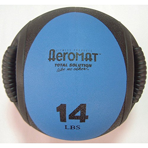 14 lb. Dual Grip Medicine Ball Black/Blue