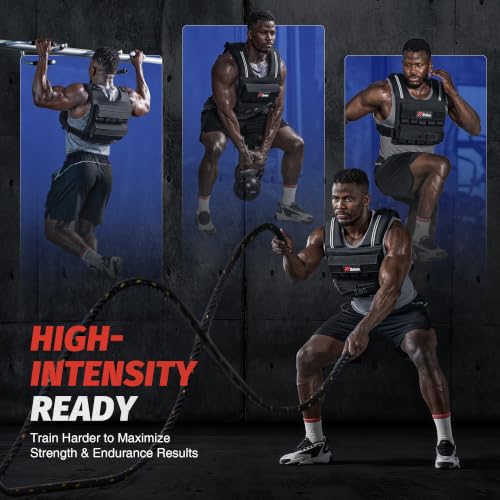 ZELUS Weighted Vest Men, 23lbs/36lbs/45lbs Adjustable Weight Vest - size: 45LB