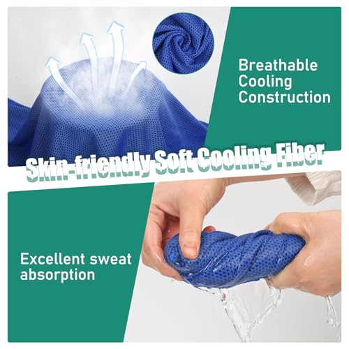 Cooling Towels Pack of 30, 40"*12" Neck Cool Towel Bulk, Cold Towels for Neck and Face, Cooling Rags Sports Towel for Hot Weather, Running, Soccer, Yoga, Gym, Golf - color: 30grey