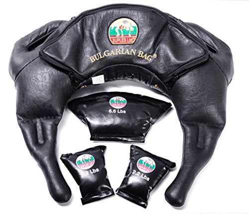 Suples Bulgarian Bag Strong Model (Genuine Leather) - The Original Bulgarian Bag Creator - Fitness Bag, Crossfit, Wrestling, Functional Training Bag, Sandbag, Powerbag, Training Bag.