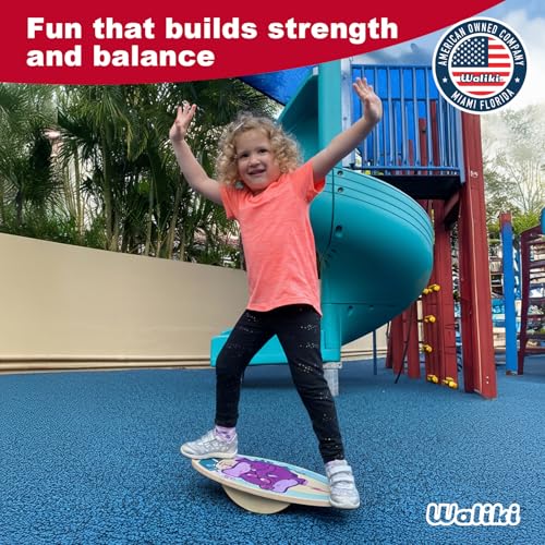 Wood Balance Board | Ages 3-8 | Toddlers and Kids |